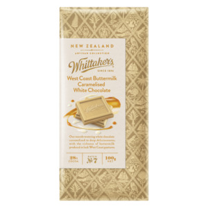 Whittaker's West Coast Buttermilk Caramelised White Chocolate Block 100g