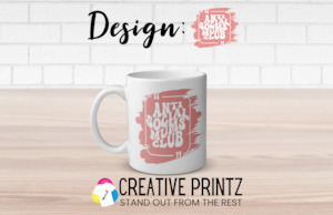 Custom Drinking Vessels: Anti Social Mums Club Mug