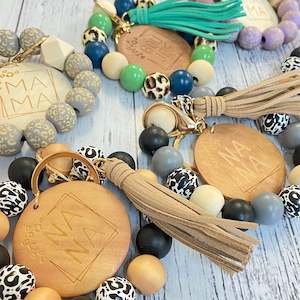 Custom Gifts: Beaded Wristlet Keychain