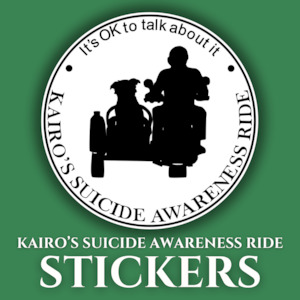 Kairo's Suicide Awareness Ride - Stickers