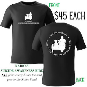 Kairo's Suicide Awareness Ride - Tee