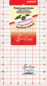 Cutters And Rulers: Sew Easy Ruler 6.5'' x 12''