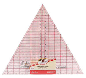 Cutters And Rulers: Sew Easy Ruler Triangle 12'' x 13.8''