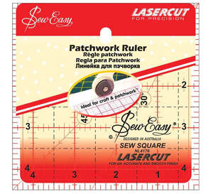 Cutters And Rulers: Sew Easy Ruler Square 4.5'' x 4.5''