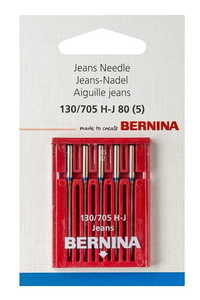 Bernina Sewing Machine Needle 130/705H J Jean/Denim 80/12