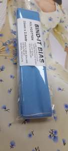 Cotton Bias And Stretch Binding: Bias Binding 25mm Sky
