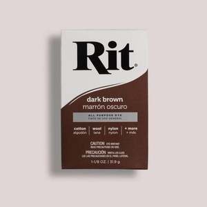 Fabric Wool Dyes: RIT Dye Powder Dark Brown