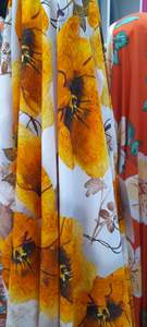 Digital Print Rayon 100% 150cm wide Orange Floral