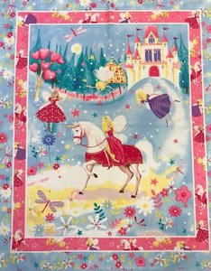 Children Babies Quilt Panels: Panels-Fairy Castle