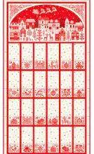Christmas Quilt Panels: Scandi Advent  - Red 2581