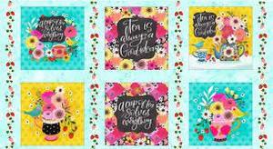 Quilt Panels: Spring Time Tea Panel by P&B Textiles