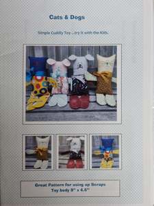 Cherry Pie Patchwork Craft Patterns: Cat & Dogs Pattern