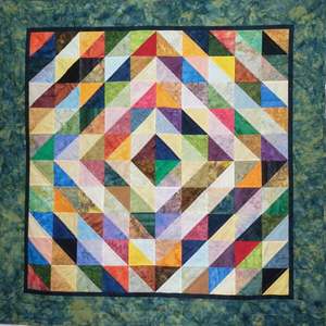 Batiks In Patchwork Fabric: All at Sea Batik Quilt Pattern
