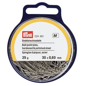Pins: Prym Ball Point Pins 30x.60mm