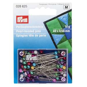 Pins: Prym Pearl Head Pins 40x.58mm 10g
