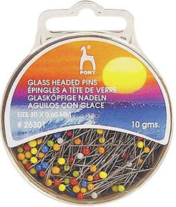 Pony Pins Glass head