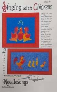 Table Runners Mats Cloths: Singing with the Chickens Pattern