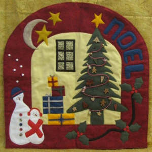 Christmas Patterns Advent Calenders: A Window on Christmas Quilt Pattern