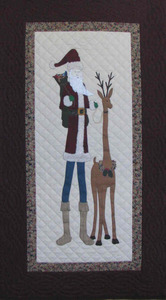 Christmas Patterns Advent Calenders: Santa Faithful Friend Wallhanging