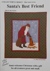 Christmas Patterns Advent Calenders: Santas Best Friend Wallhanging Pattern