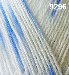 Lullaby Speckles 100% Merino 4ply Bluey Shade 9296