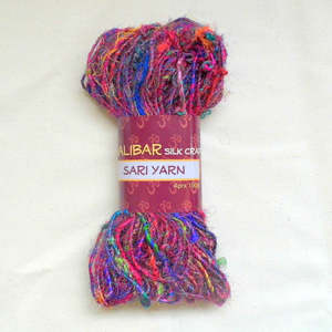 Specialty Yarns: Twisted Sari Yarn Multi Colour