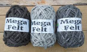 Specialty Yarns: Mega Felt Yarn Dark Grey