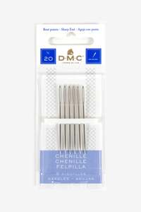 Hand Sewing Needles: DMC Chenille No.20 Needles