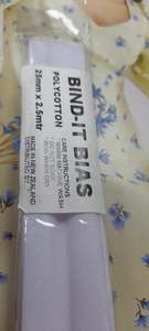 Cotton Bias And Stretch Binding: Bias Binding 25mm Lt Lilac
