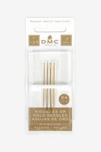 Hand Sewing Needles: DMC Gold Embroidery No.1-3-5 Needles