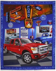 Children Babies Quilt Panels: Ford Motor Company Panel