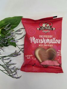 Raspberry Marshmallow Chocolate Heart - Cherrywood Florist Tauranga