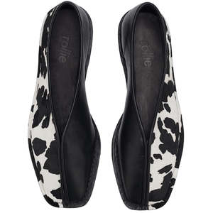 ROLLIE ADA BLACK COWHIDE