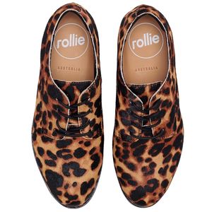 Rollie: ROLLIE DERBY DARK CAMEL LEOPARD BLACK