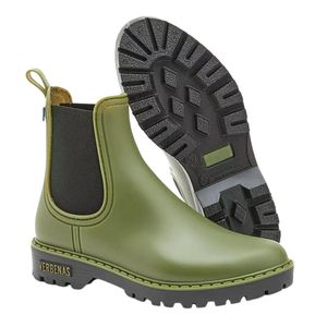 Verbenas: VERBENAS GAUDI RAIN BOOT KHAKI/BLACK