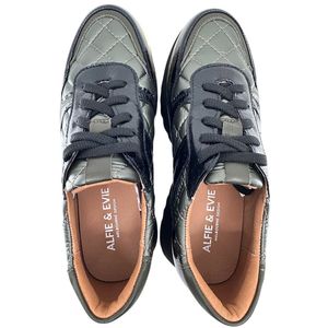 ALFIE & EVIE HELENA BLACK PATENT KHAKI