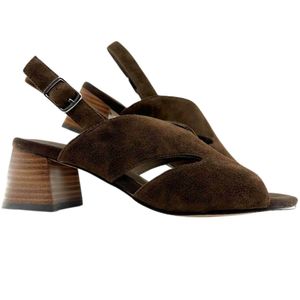 Heels: BRESLEY AKESH CHOCOLATE SUEDE