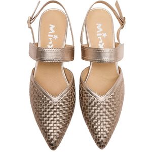 Heels: MINX ALISSA WINTER GOLD WEAVE