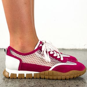 Sneakers: MINX LUXE RUNNER LATTICE FUSCHIA