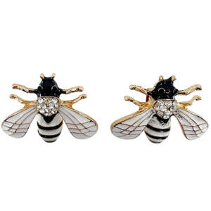 Gelato: GELATO WHITE BEE LACE CHARM (PAIR)