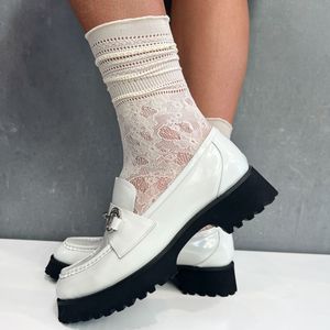 Minx: MINX LOAFER SOCK CREAM