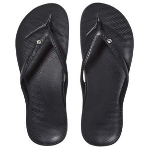 ARCHIES ARCH SUPPORT JANDALS BLACK CRYSTAL