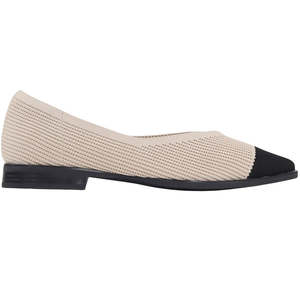 Flats 1: LOS CABOS SYRACUS TAUPE BLACK