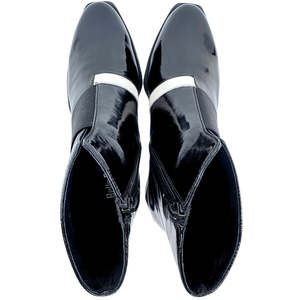 BELLE SCARPE ROLLO BLACK PATENT BONE