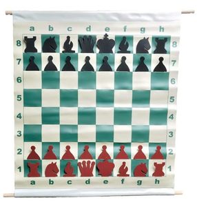 Tournament Chess: Demonstration Board with Slot In Chessmen