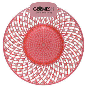 GLOMESH Spiral Biological Urinal Screen with Anti Splash - 2 Fragrances - 10 Pack