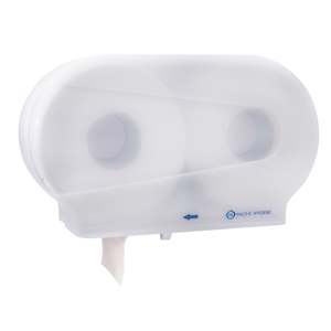 Systems Toilet Tissue: Pacific Hygiene Double Jumbo Toilet Roll Dispenser - Black or White