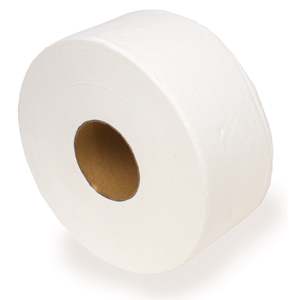 Systems Toilet Tissue: Pacific Deluxe 2 Ply Jumbo Roll - 300m/roll, 8 rolls/case