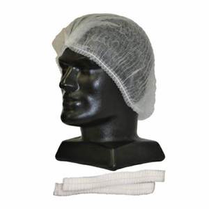 Disposable Clothing: Hytec White Crimp Disposable Hat 1000/carton