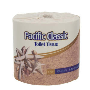 Pacific Hygiene Classic 2 Ply Toilet Roll individually wrapped - 400 sheets/roll&hellip;